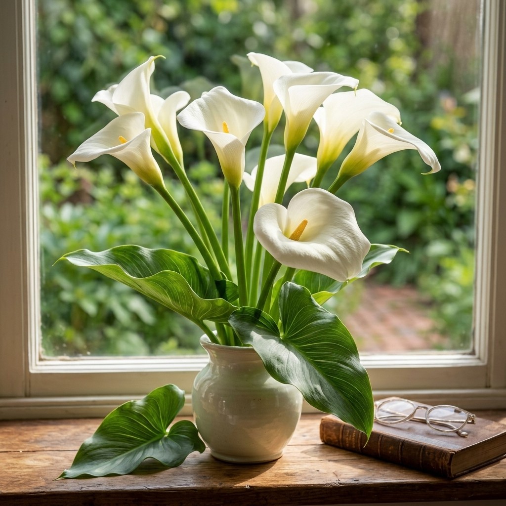 Calla Lily Ornamental Flower Seeds 100 Count – For Outdoor Home Planting Areas