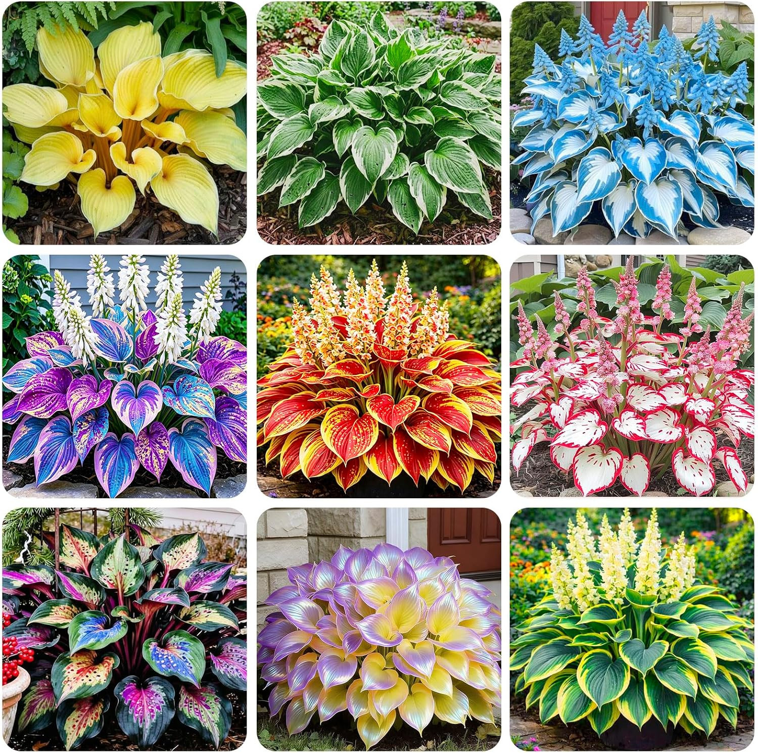 220+ Mixed Hosta Seeds for Planting – Perennial Garden Decoration Low Maintenanc