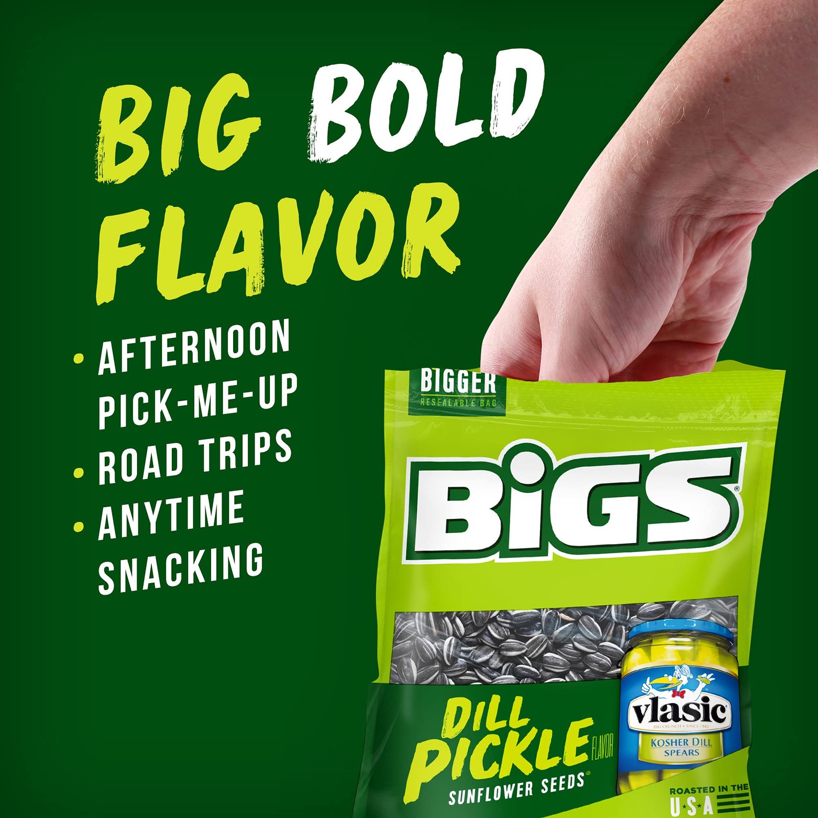 Sunflower Seeds, Vlasic Dill Pickle Flavor, 5.35 Oz.