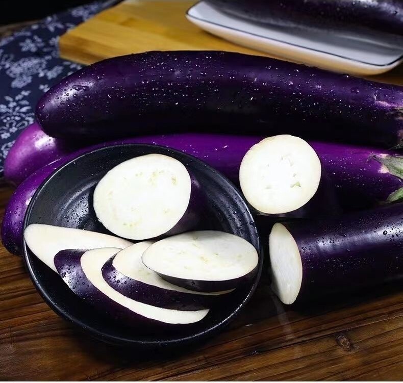 50+Chinese Eggplants Seeds Long Purple Eggplants Aubergine Asian Vegetable USA