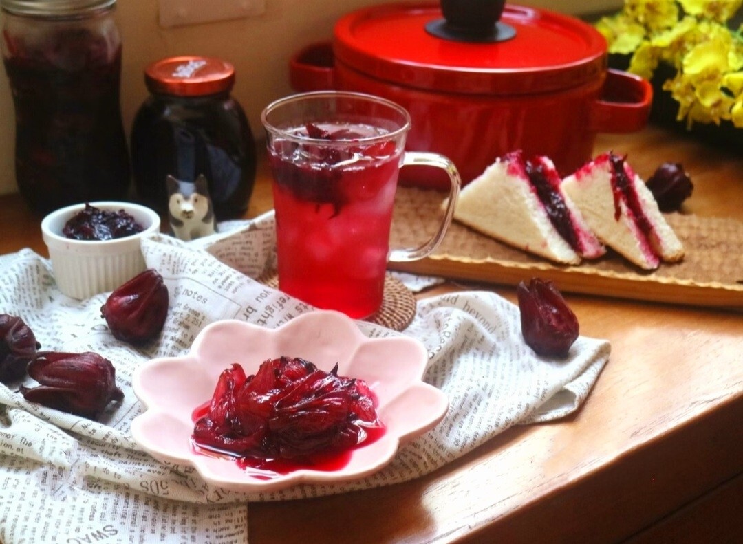 50 Roselle Seeds Jamaican Sorrel Seeds Florida Cranberry Hibiscus Sabdariffa