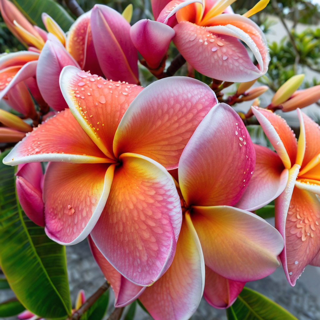 5 Orange Pink White Plumeria Seeds Plants Flower Hawaiian Flowers Perennial Seed