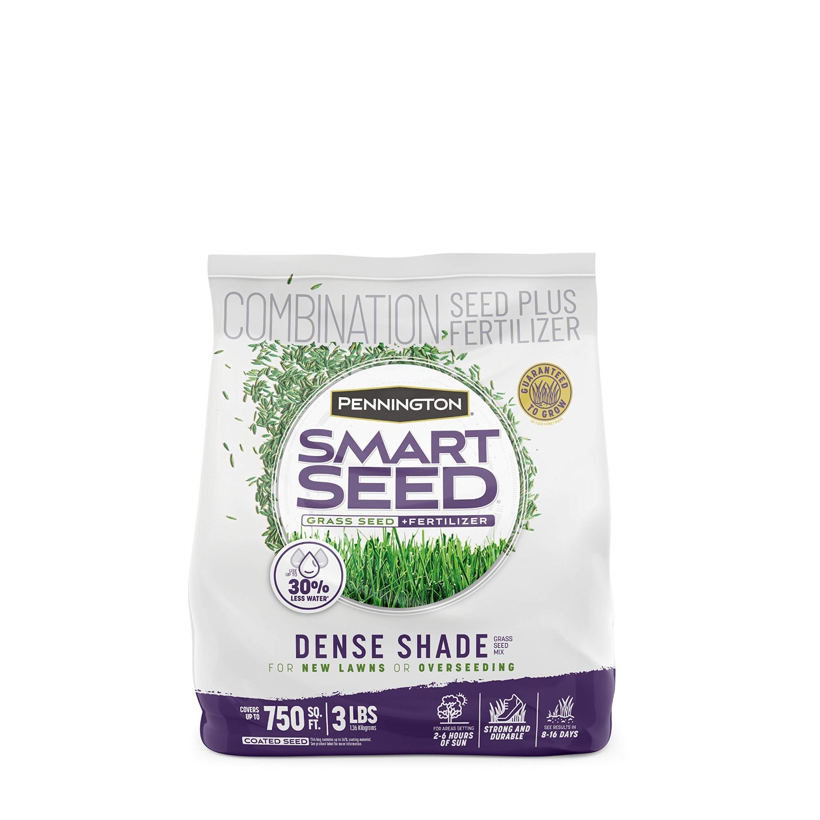 Dense Shade Grass Seed Mix 3 lb – Fast Germination, Drought Resistant, Lush Lawn