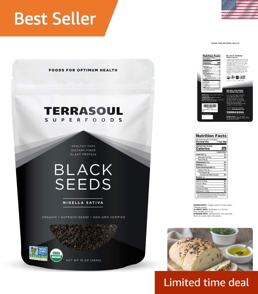 Organic Nigella Sativa Black Cumin Seeds – 1 Pound, Perfect for Healthy Cooking