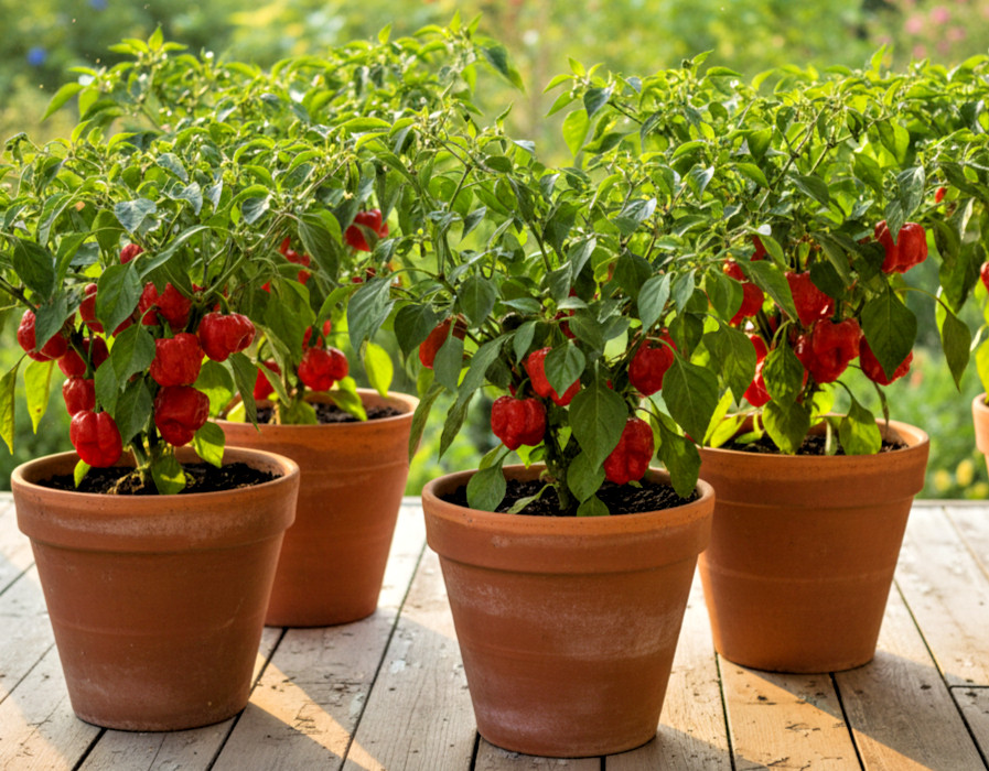 20 Super-Hot Moruga Red Scorpion Premium | NON-GMO | Pepper Seeds-B 55