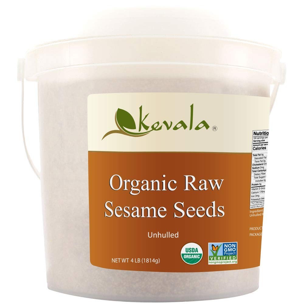 Organic Black Sesame Seeds 4Lbs (RAW)