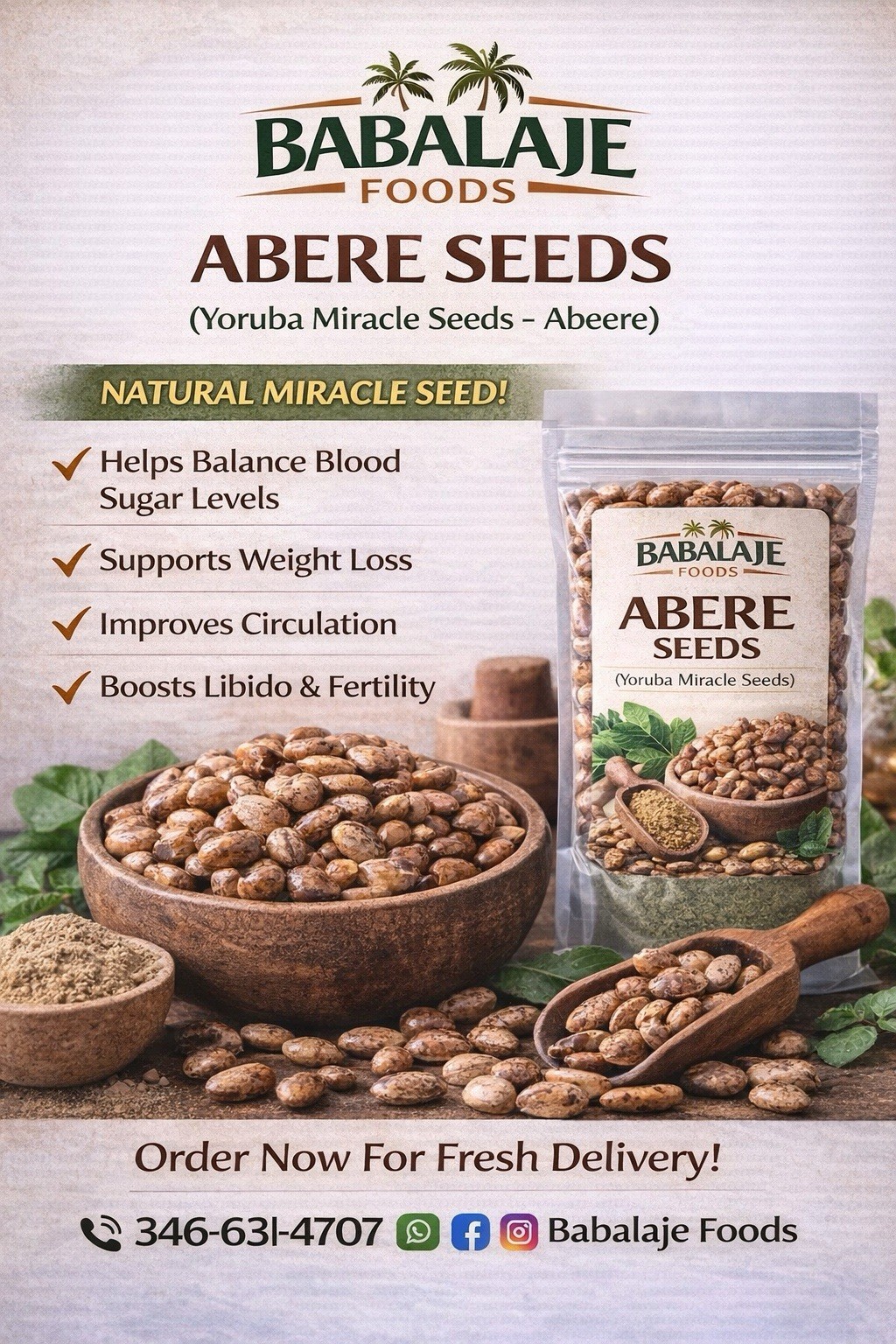 Abere seeds/20 dried Seeds