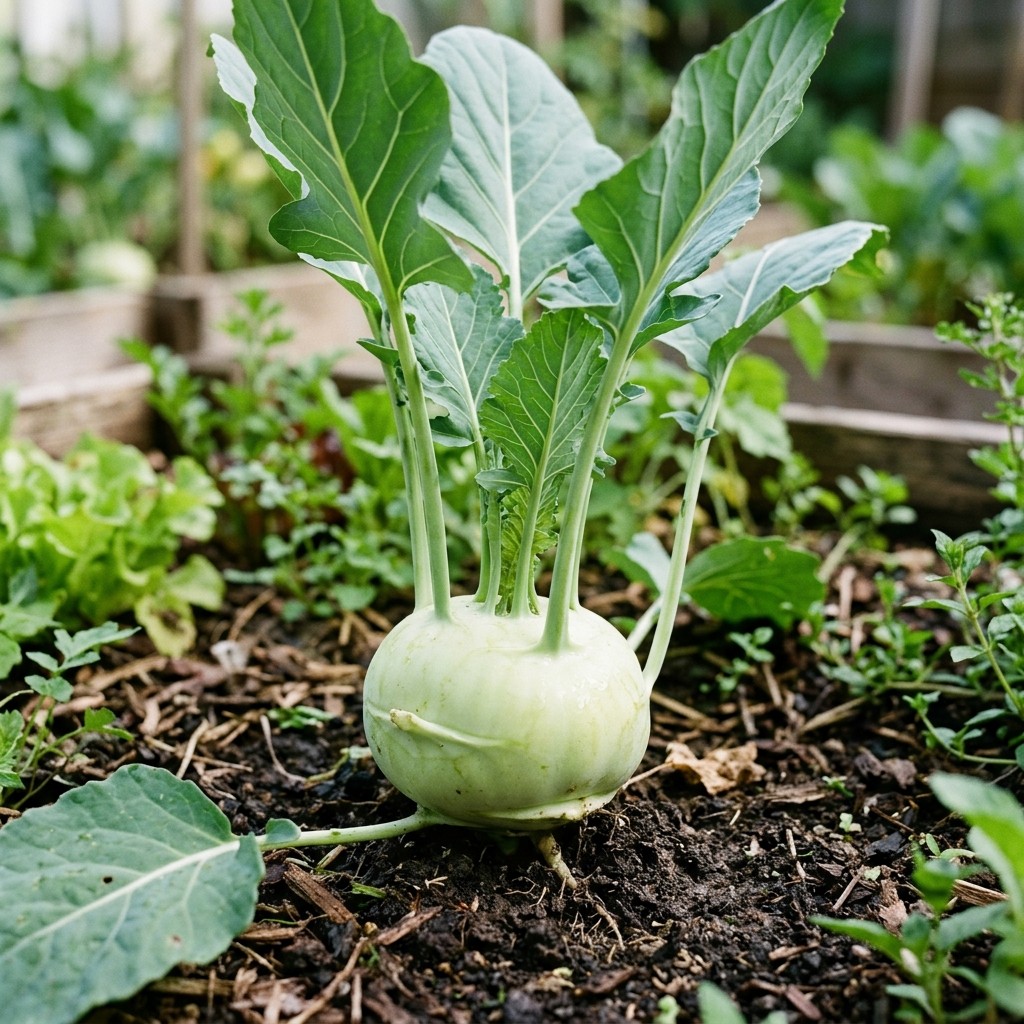 50 Kohlrabi Seeds Cool Climate Vegetable for Spring & Fall Sowing
