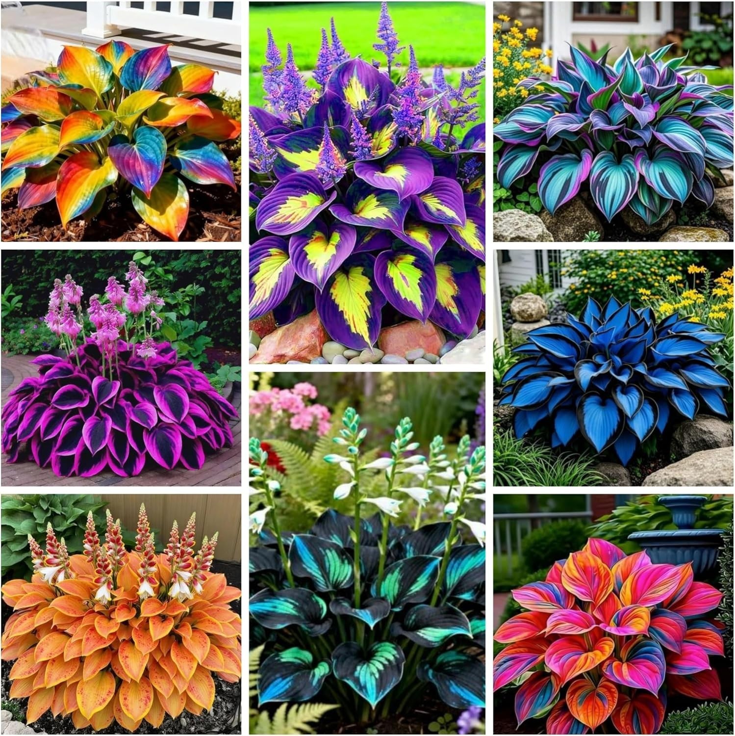 280+ Hosta Seeds for Planting Perennial Heart-Shaped Hosta Bare Roots – Rich