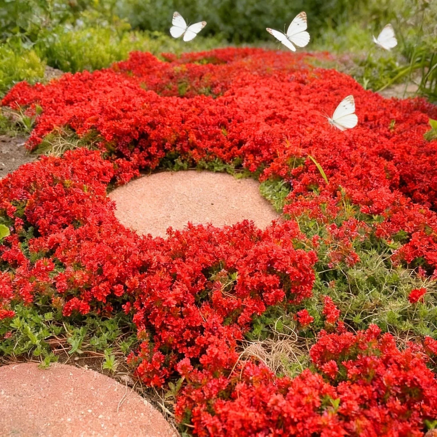 20000+ Red Creeping Thyme Seeds Ground Cover Plant Seeds Perennial- Non-GMO Heir