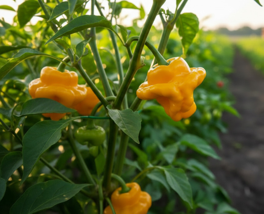 20 Fresh Premium Scotch Bonnet Jamaican Yellow | NON-GMO | Pepper Seeds-B 57