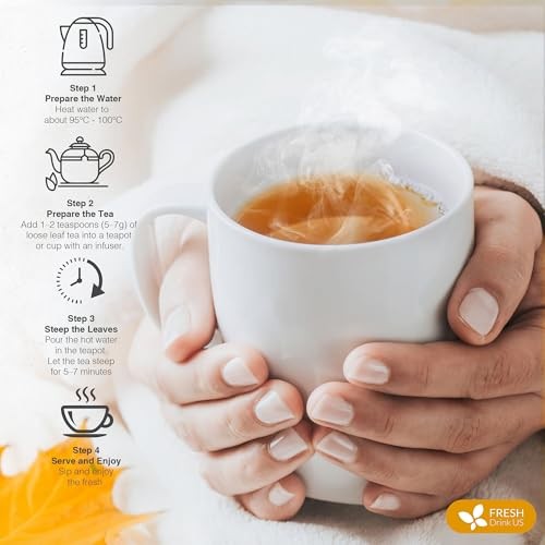 , Premium 135 Tea Bags Tulsi Chamomile Lemongrass Herbal Tea | Blend with Holy