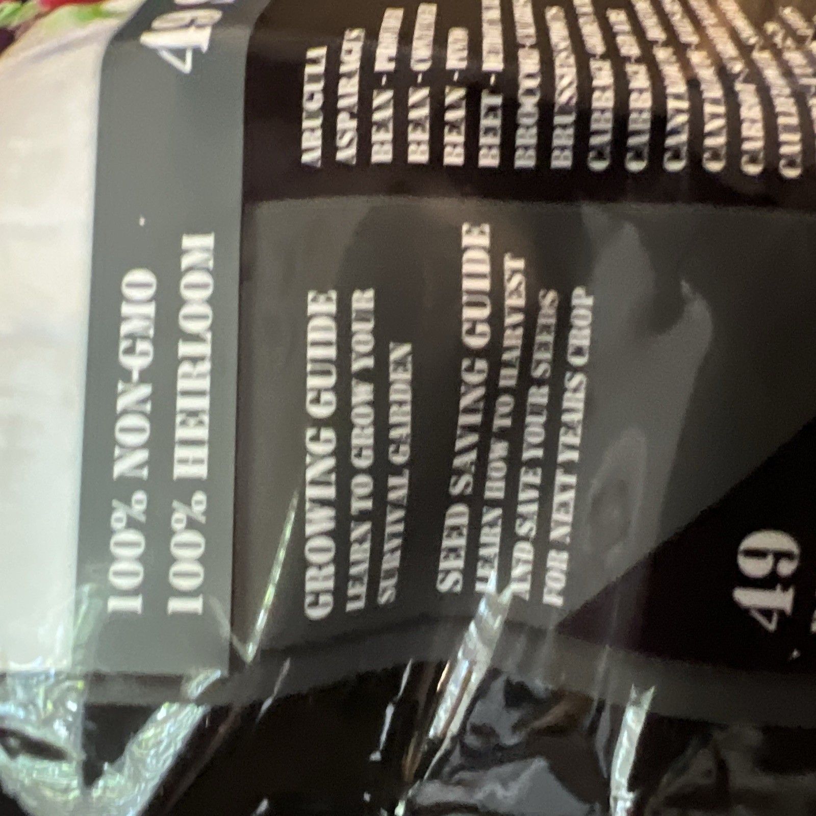 The Seed Armory Survival Vault 49 Seed Factory Sealed Packaging USA Made