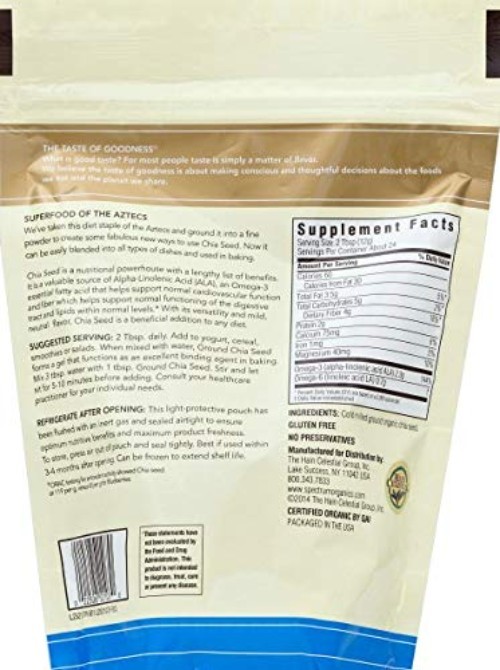 10 oz Organic Ground Chia Seed – Versatile Superfood for Smoothies and Baking
