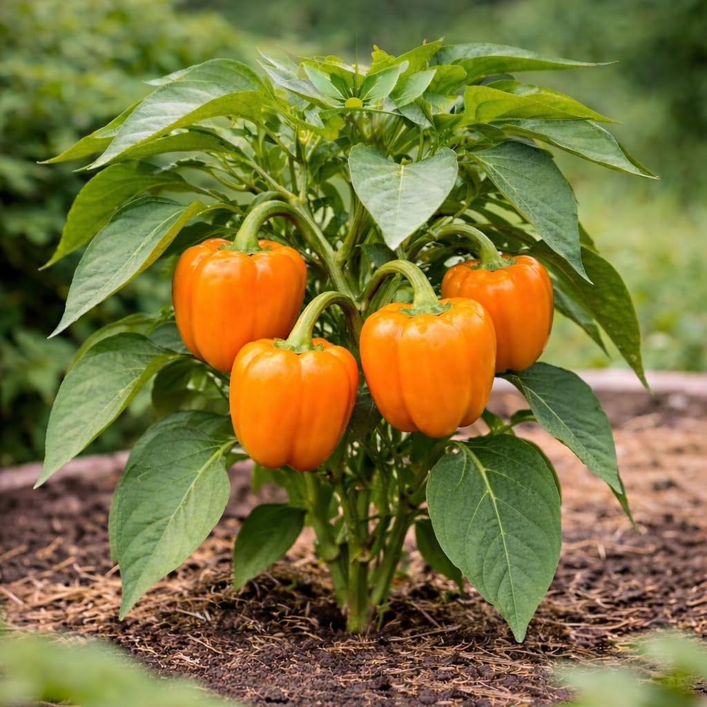 Bell Pepper Seeds Collection Red, Yellow, Orange, Green for Home Garden