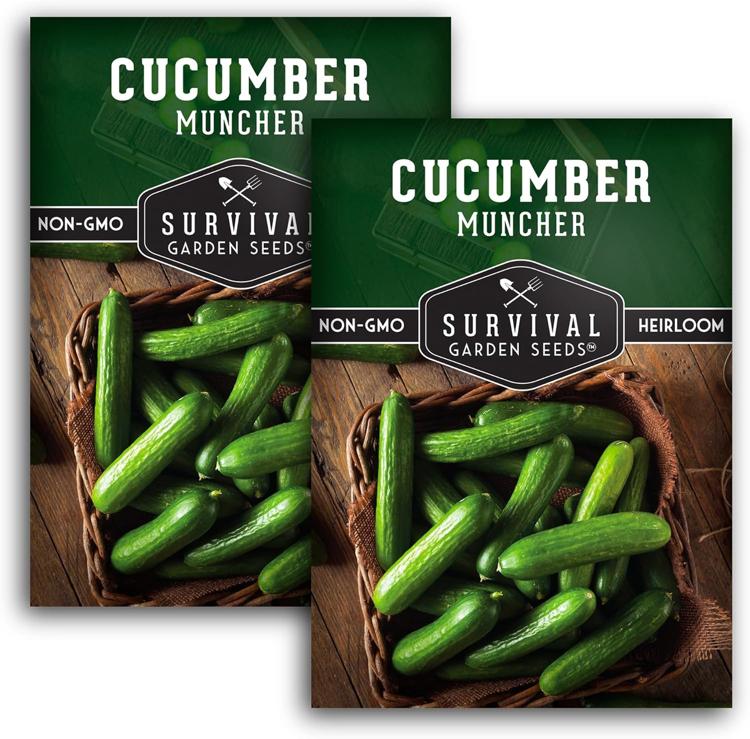 Muncher Cucumber Seeds for Planting | Burpless Variety with Smooth Skin for Snac
