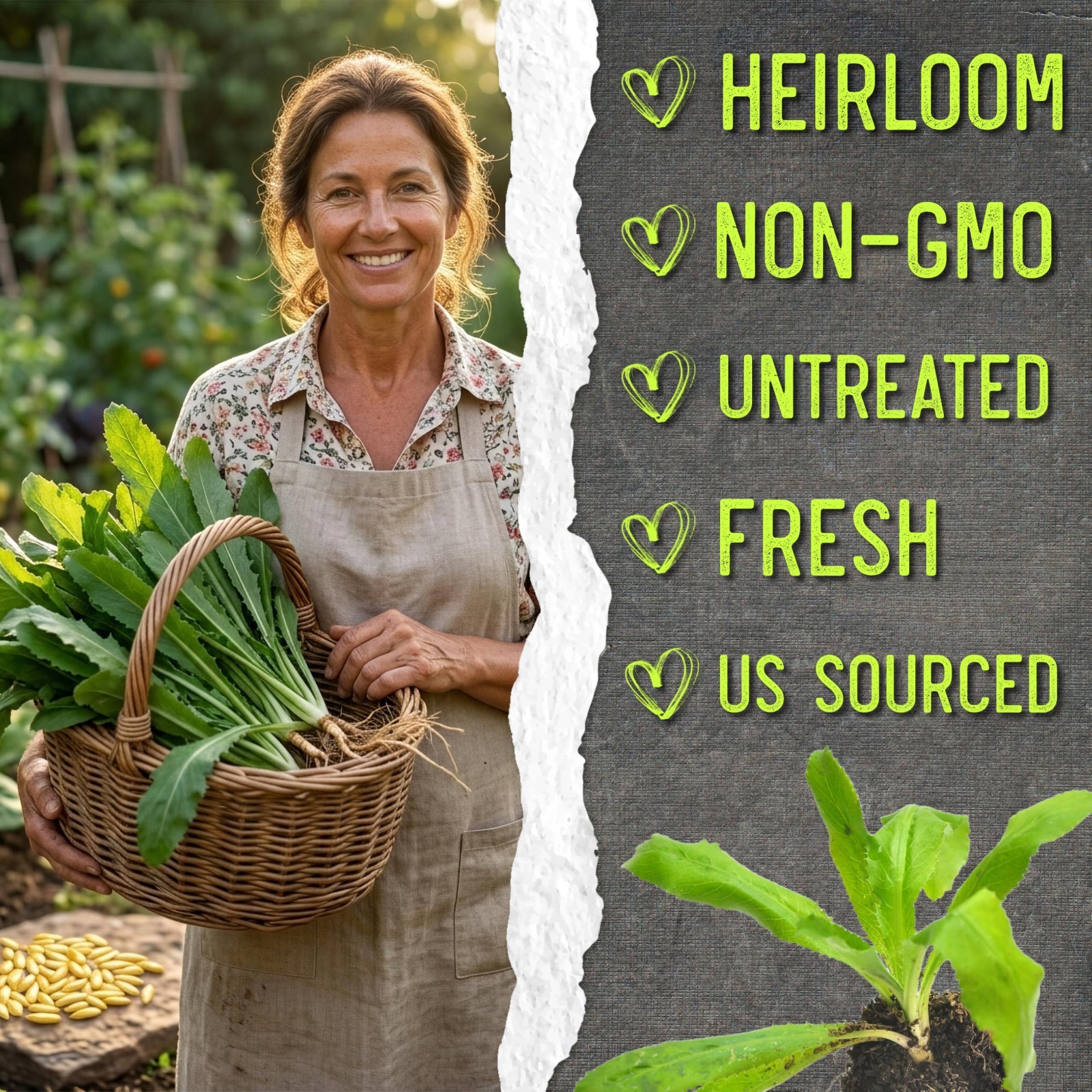 Culantro Seeds for Planting Mexican Coriander – Non-GMO Heirloom & Untreated Cu