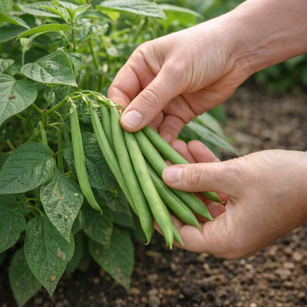 Organic Tendergreen Bush Bean Seeds| Heirloom Green Beans Compact Plant 25 seeds