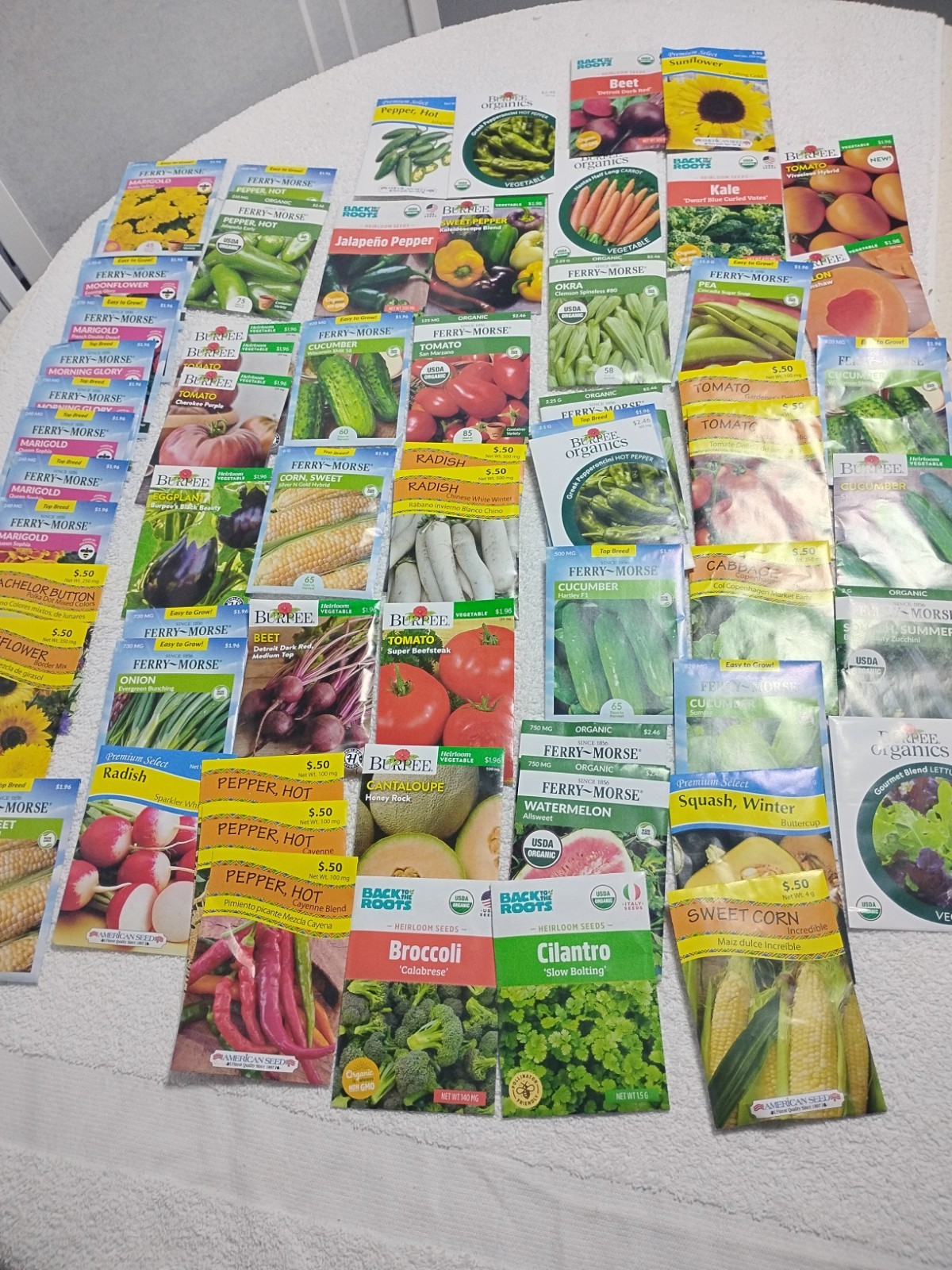 Lot Of 100 Mixed Variety Pack Vegetable+Fruit +Flower Seeds Garden 12/26 Fast Sh