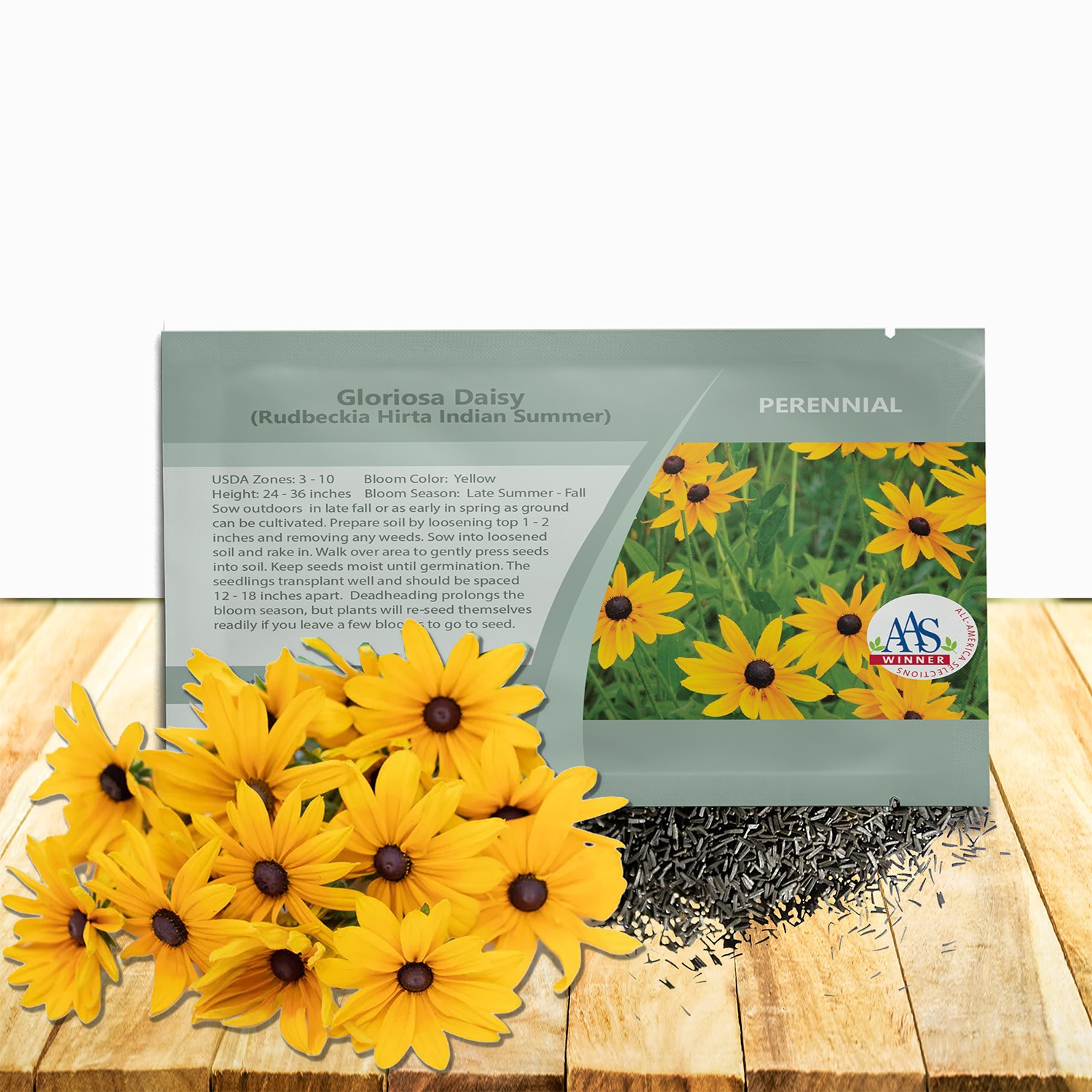 200 Seeds Rudbeckia Hirta Gloriosa Daisy Indian Summer – AAS Winner Flower