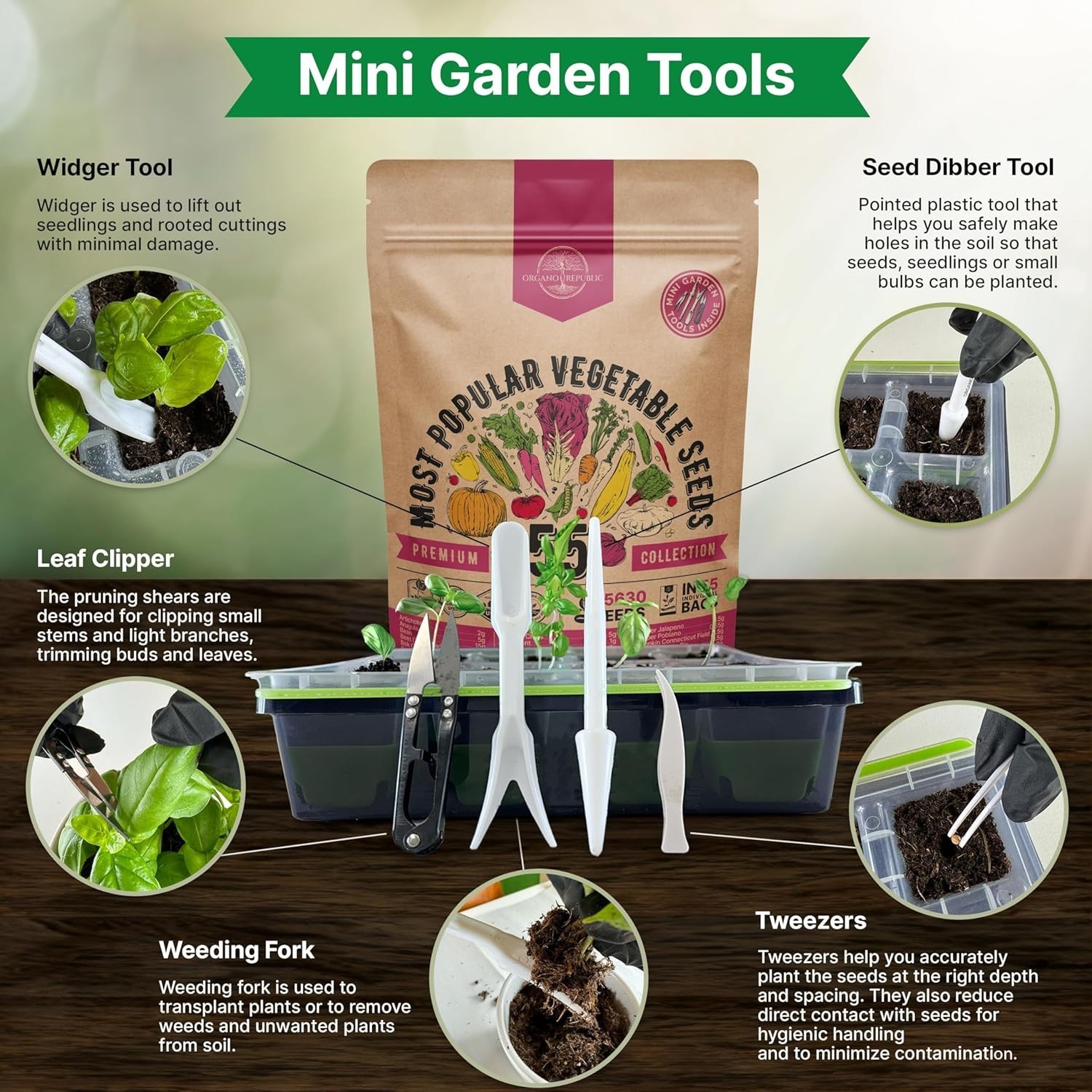 55 Non-GMO Heirloom Seeds Variety Pack – High Germination for -Round Growth