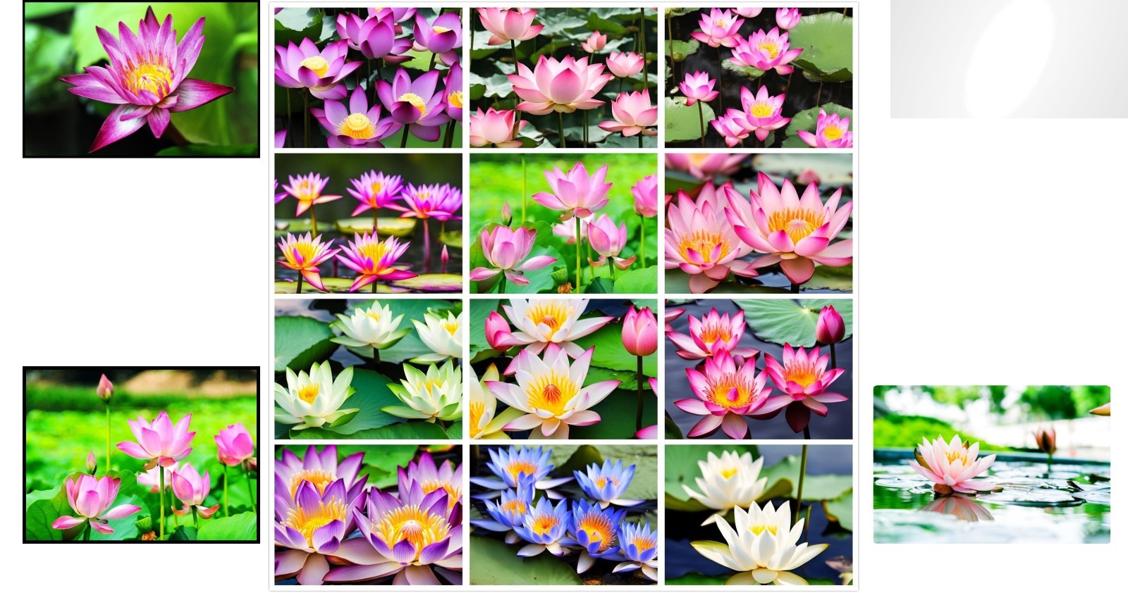 Vibrant Water Lily & Lotus Seed Mixture – 30 Miniature Seeds for Your Garden