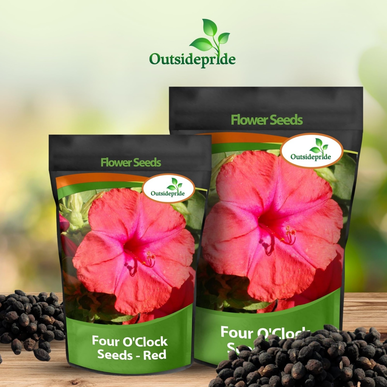 Red Four O’clock Flower Seeds – 1/4 lb Perennial, Fragrant Trumpet Blooms, Easy