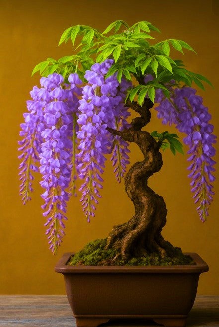 100 Purple Wisteria Flowering Bonsai Tree Seeds & FREE Growing Guide – USA 2026