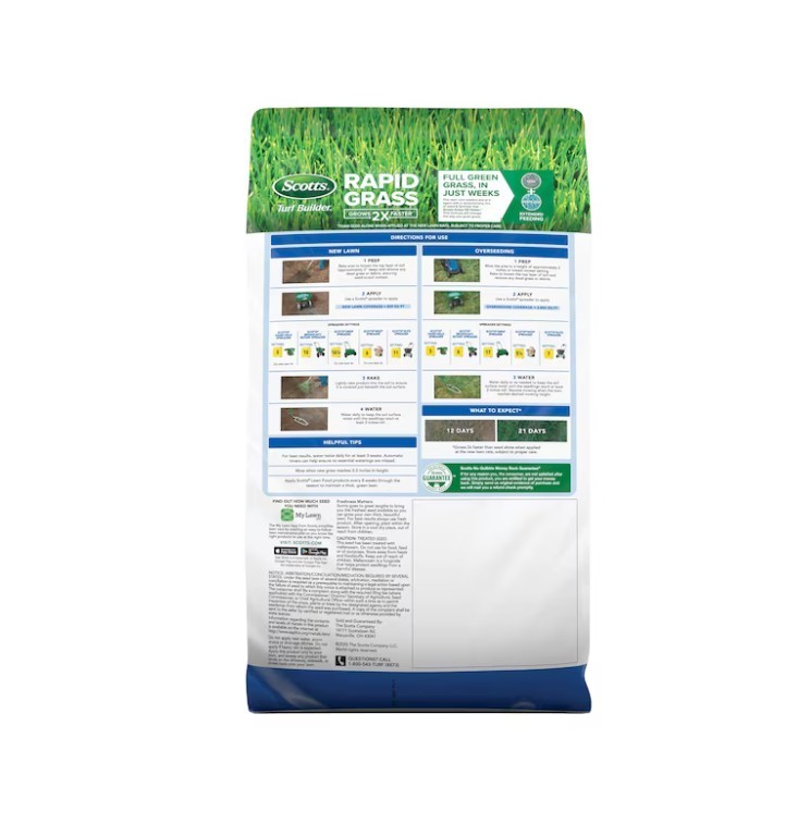 [FASH SALE] Scotts Turf Builder Rapid Grass Sun & Shade Grass Seed 5.6 lb
