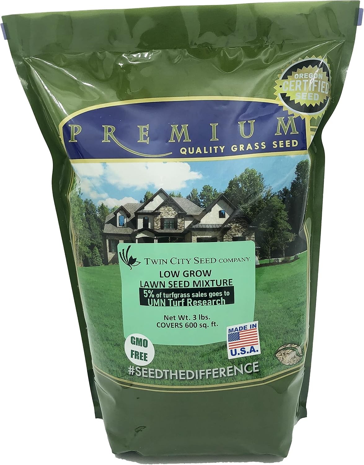 Eco Seed Low Grow Fescue Fine Fescues Grass Mixture 3 lb Bag
