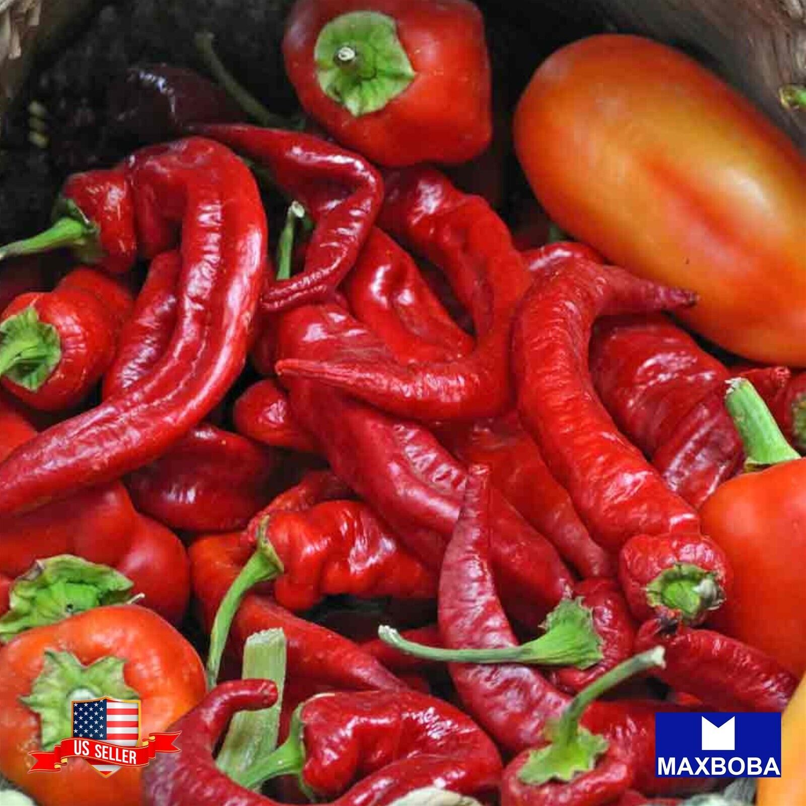 Pepper Seeds Sweet Jimmy Nardello Heirloom Vegetable Non-GMO