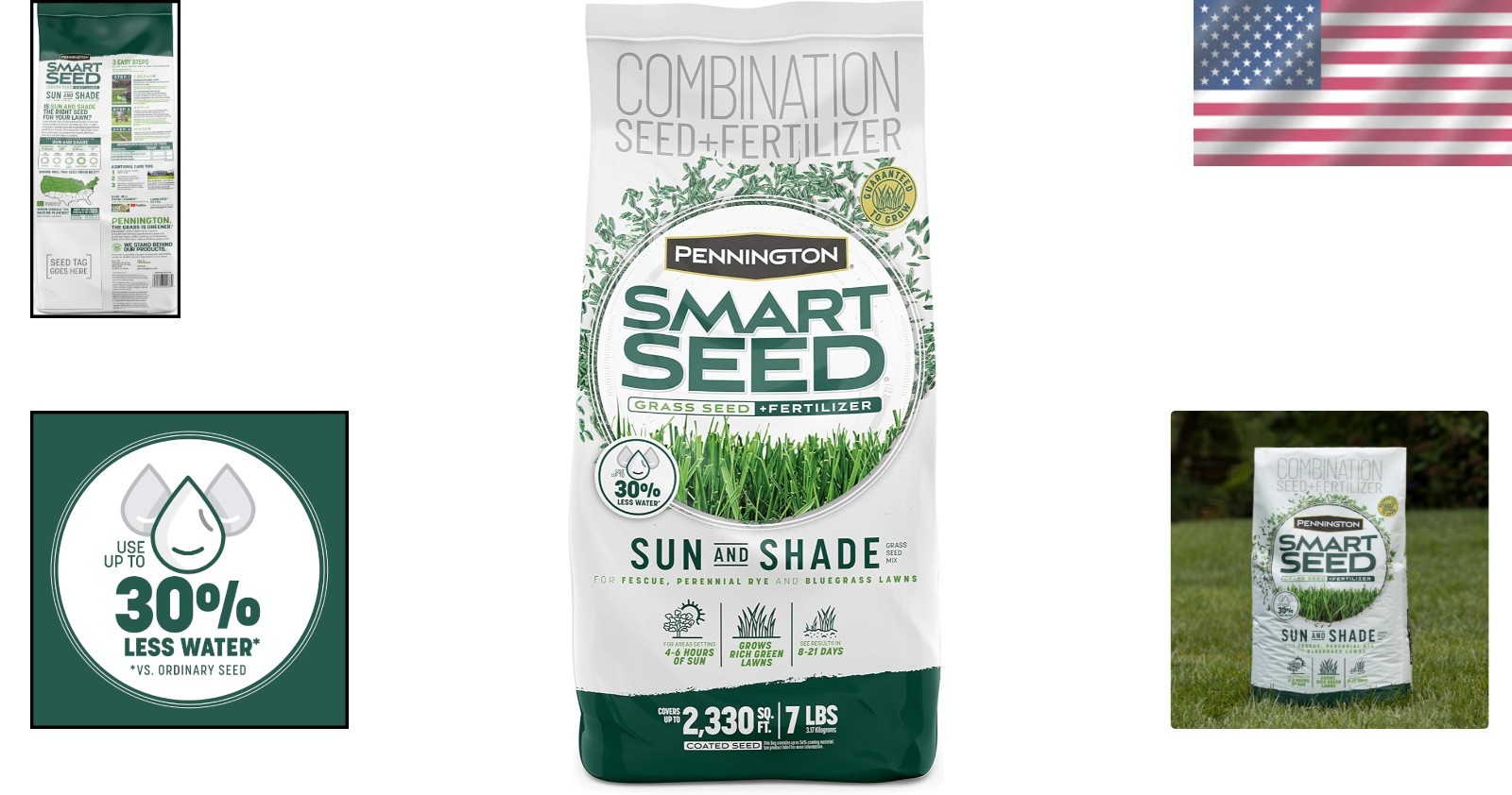 7 lb Pennington Smart Seed Sun & Shade Mix – Perfect for Any Weather Conditions