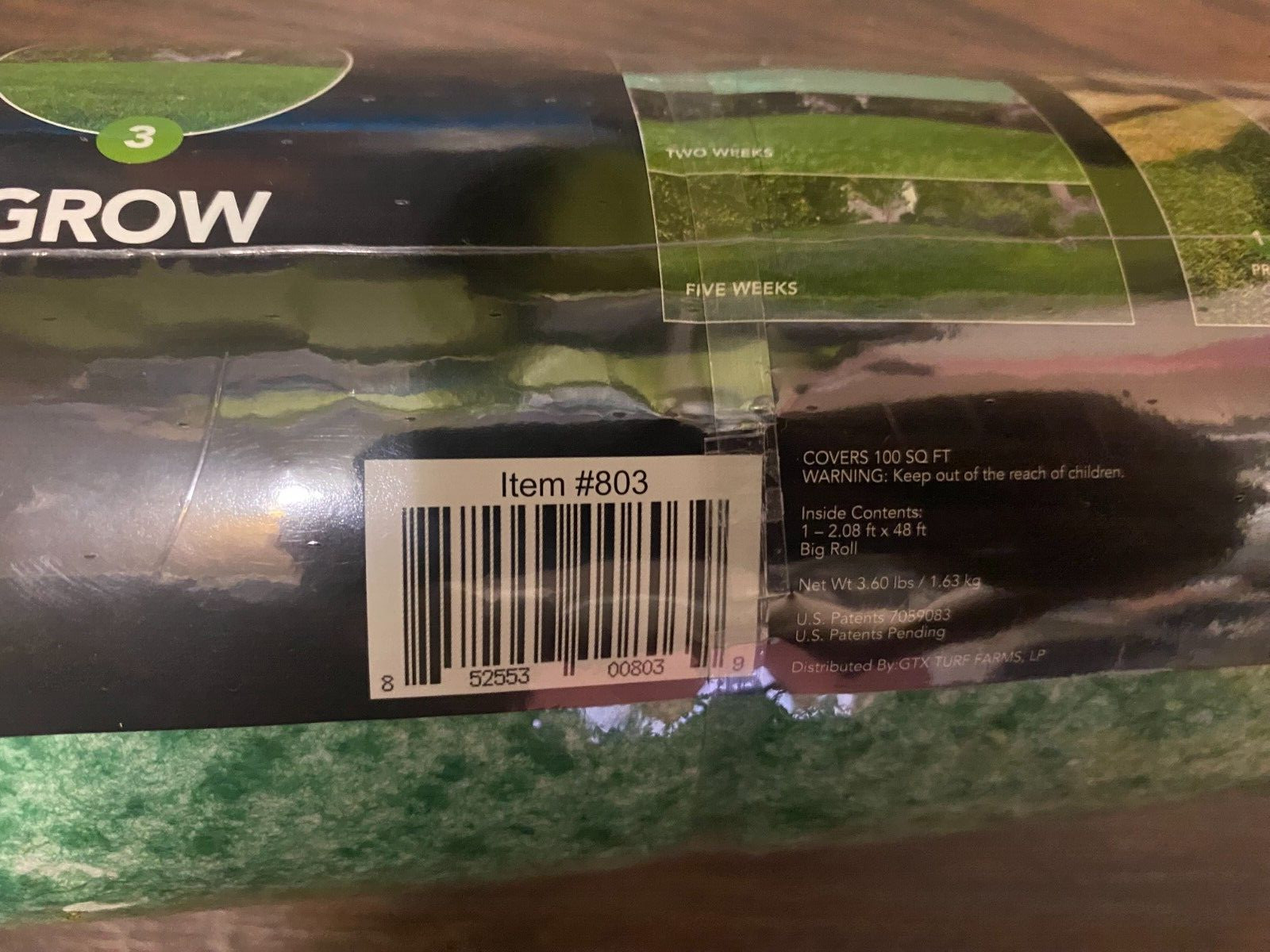 100 sqft Grotrax Biodegradable Grass Seed Mat -Year Round New Lawn & Repair