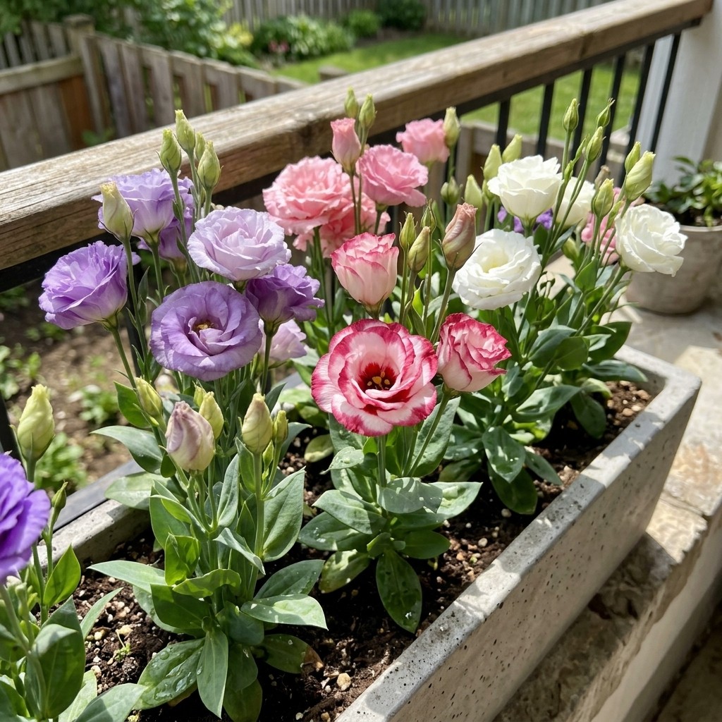 Eustoma Flower Seeds – 800pcs – Suitable for Balcony, Patio & Yard Gardening