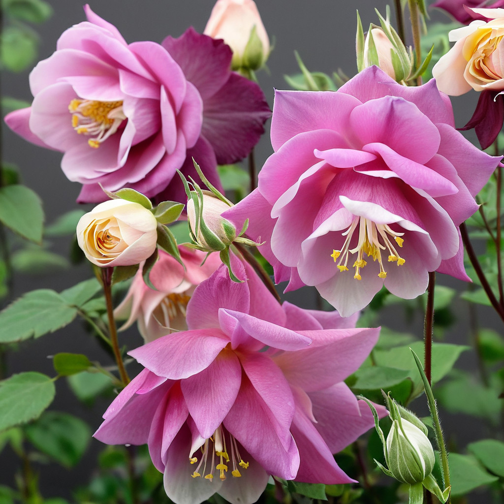 50 Columbine Seeds Flower Perennial Flowers Seed Bloom Pollinator “Double Rose “
