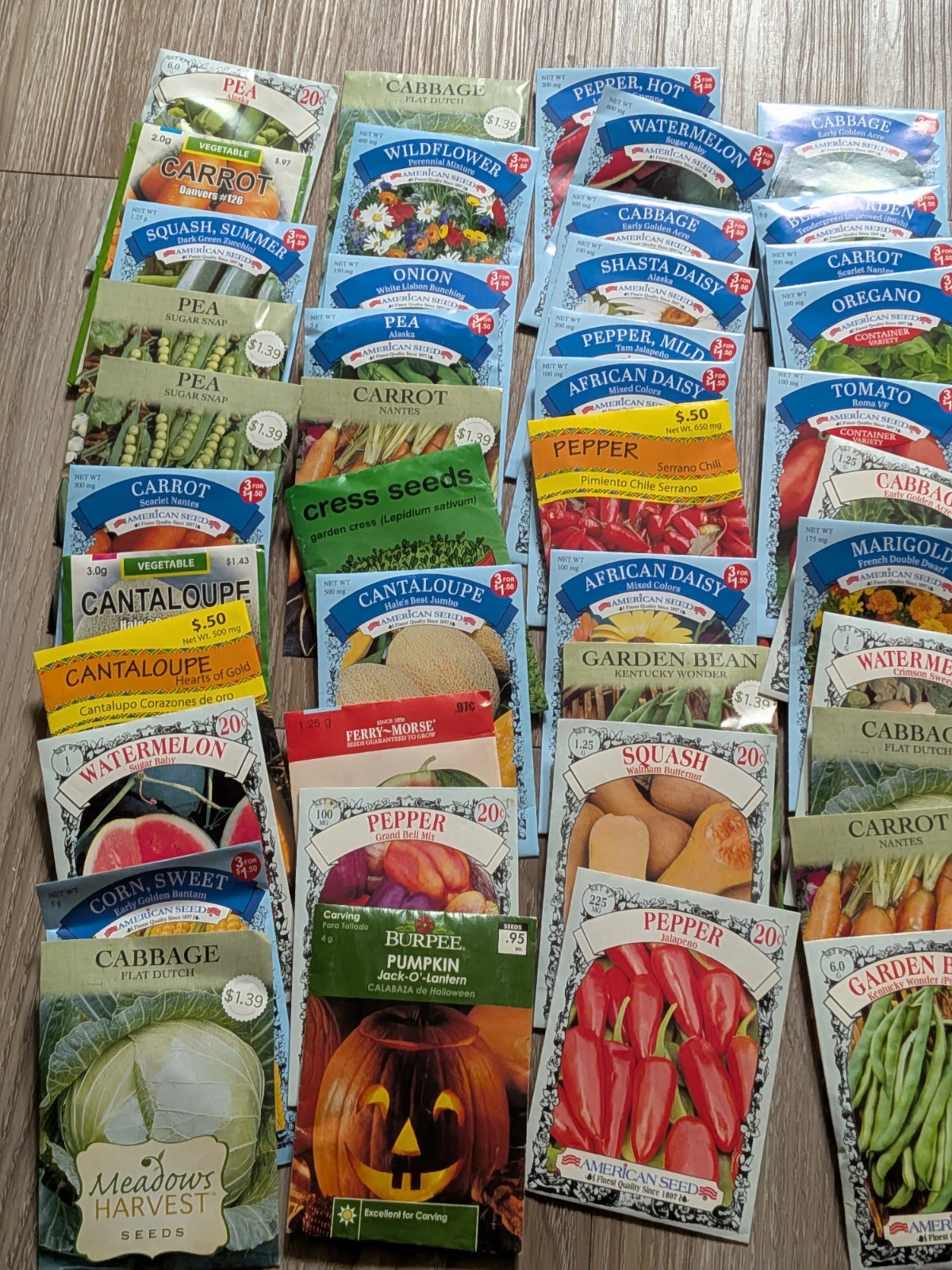 Gardening Seeds Assorted Lot