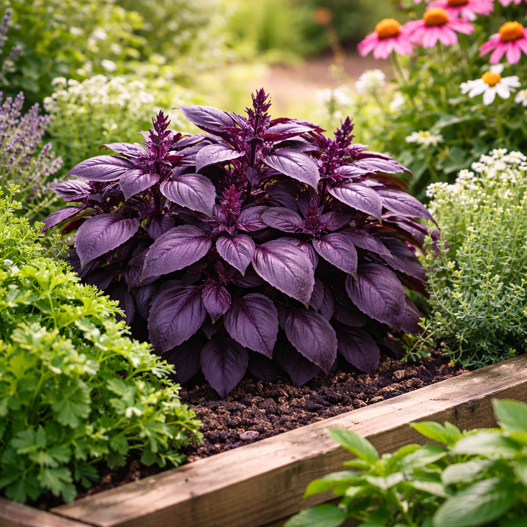 Red Rubin – Basil Seeds | Deep Purple Basil | Heirloom Garden Herb 100 seeds