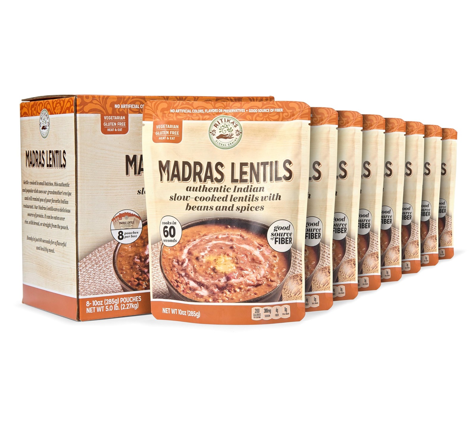 Madras Lentils, Authentic Indian Slow-Cooked Lentils with Beans and Spices, R…