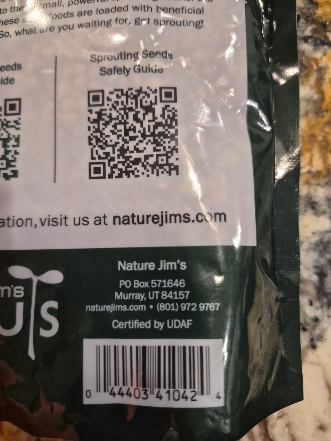 Nature Jim’s Sprouts 3-Bean Seed Mix – Organic Green Peas, Lentils & Adzuki Bean