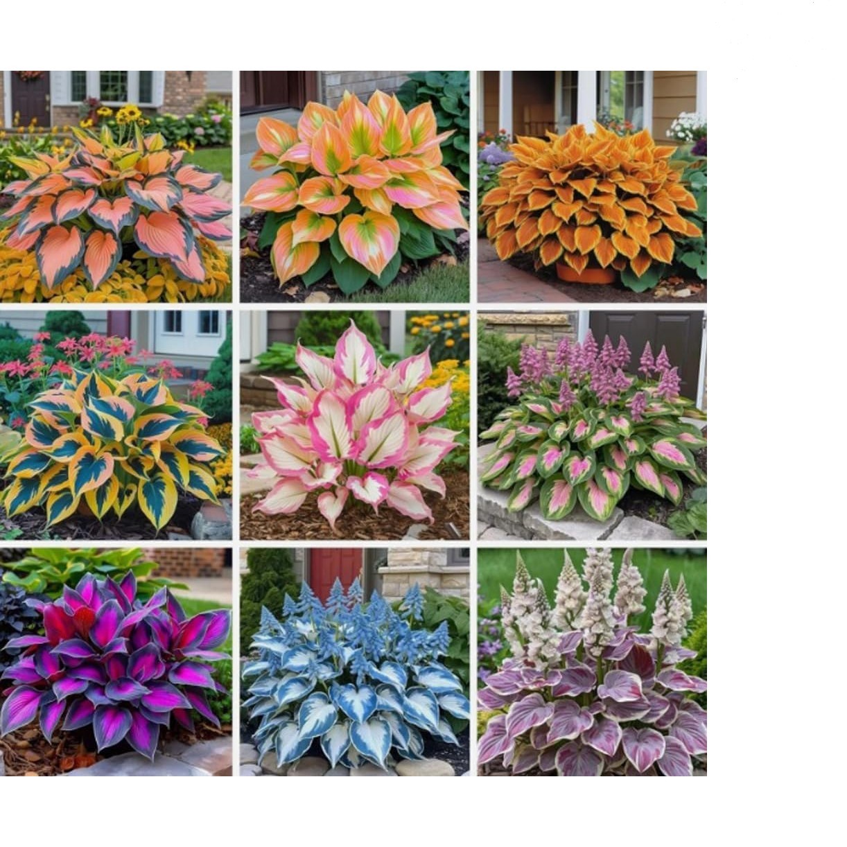 100PCS Heart-Shaped Hosta Seeds – Elegant Low-Maintenance Perennial for Shade