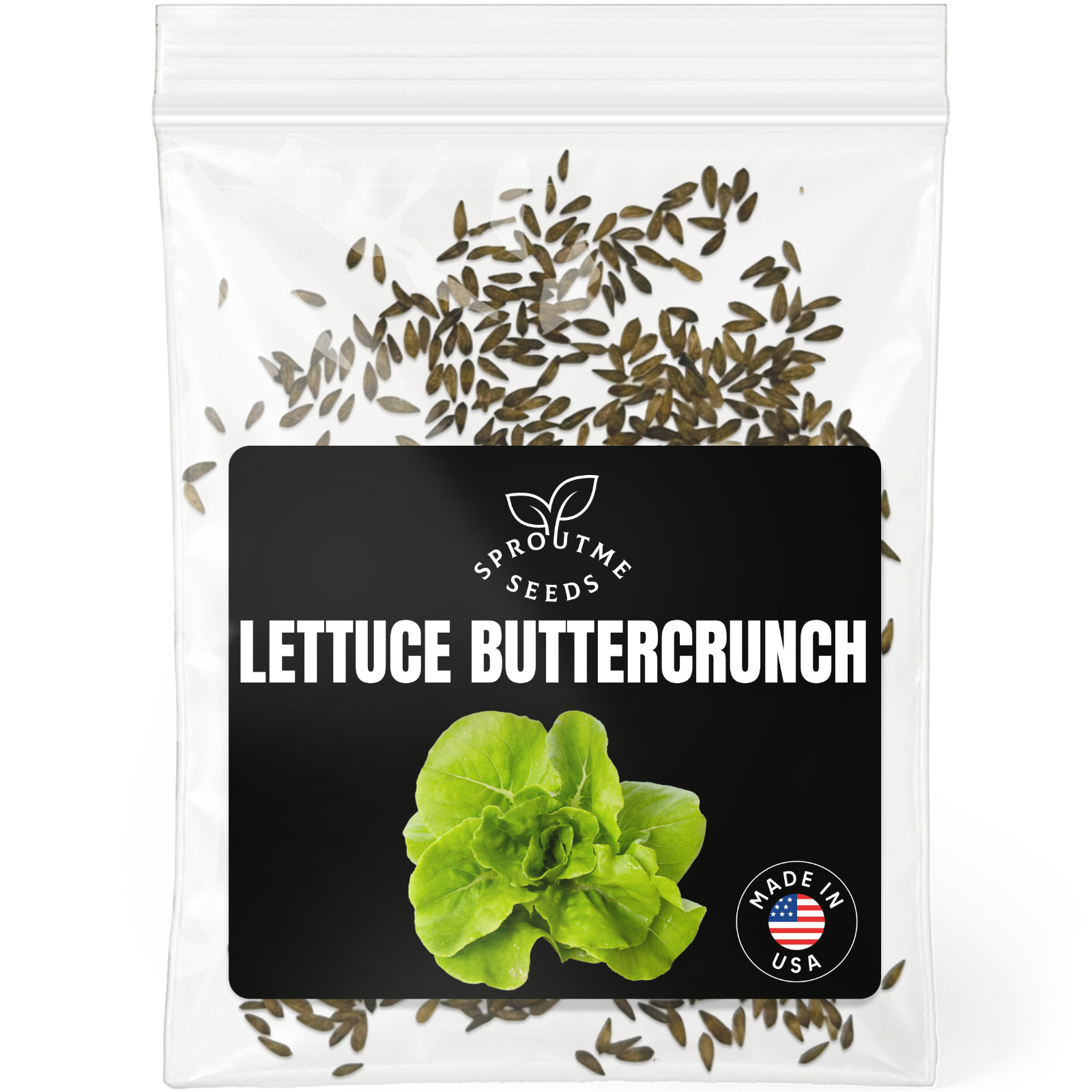 Buttercrunch Lettuce Seeds 500+, Heirloom Non-GMO, Crisp Salad Greens