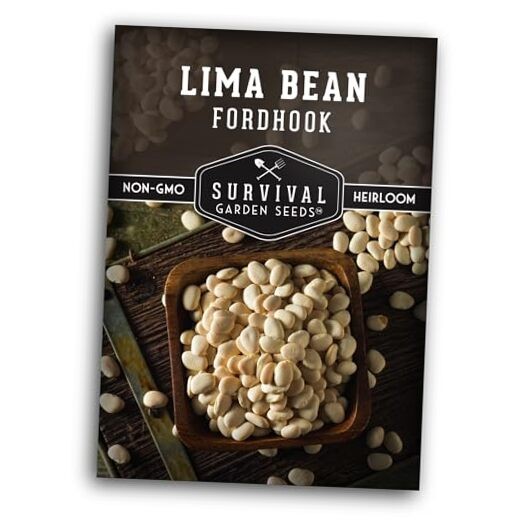 Fordhook Lima Bean Seeds for Planting – Packet with Instructions to Plant and 1