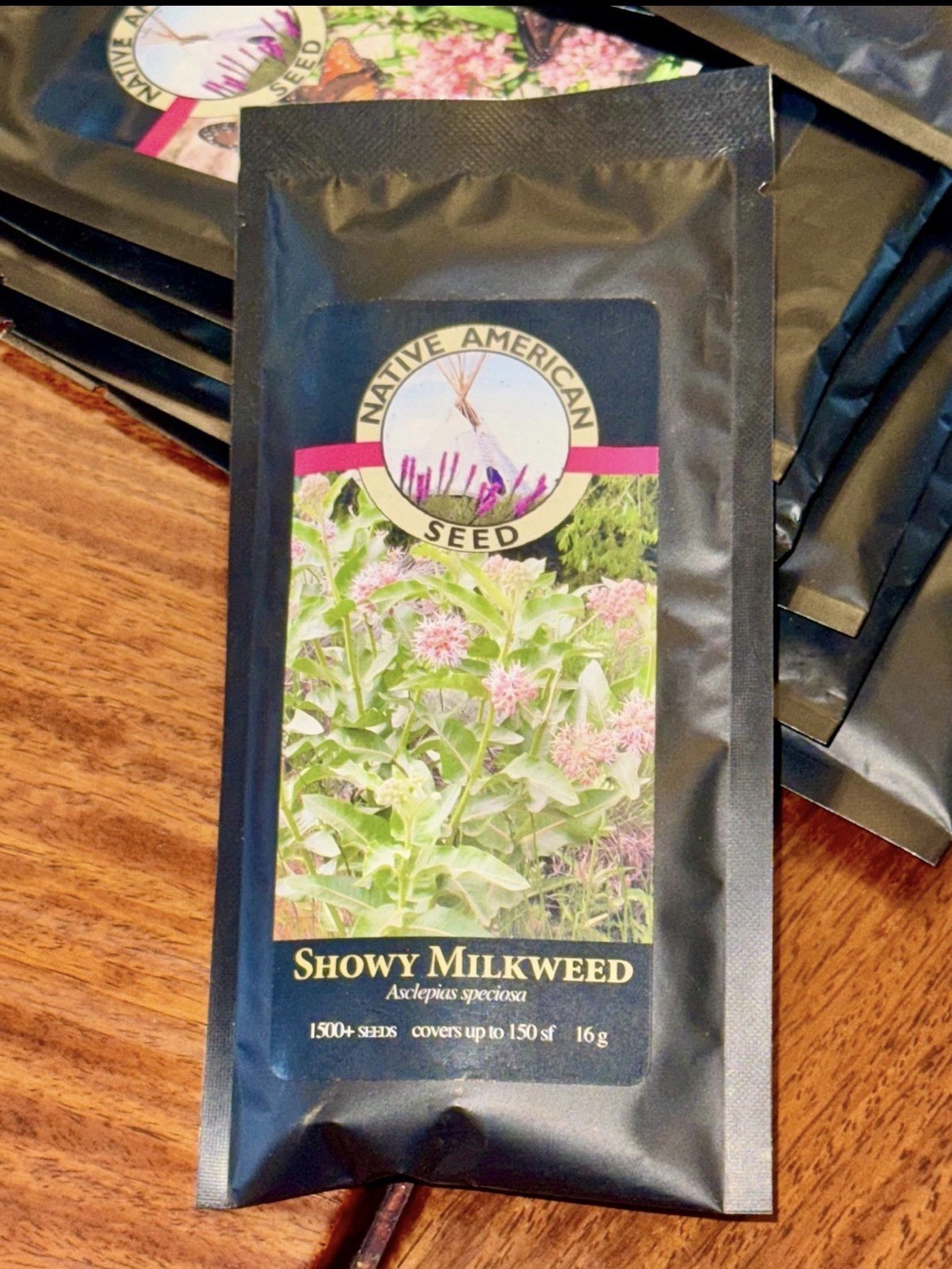Native American Seed Co. Showy Milkweed Covers 200 sq ft Full Sun Pink/White