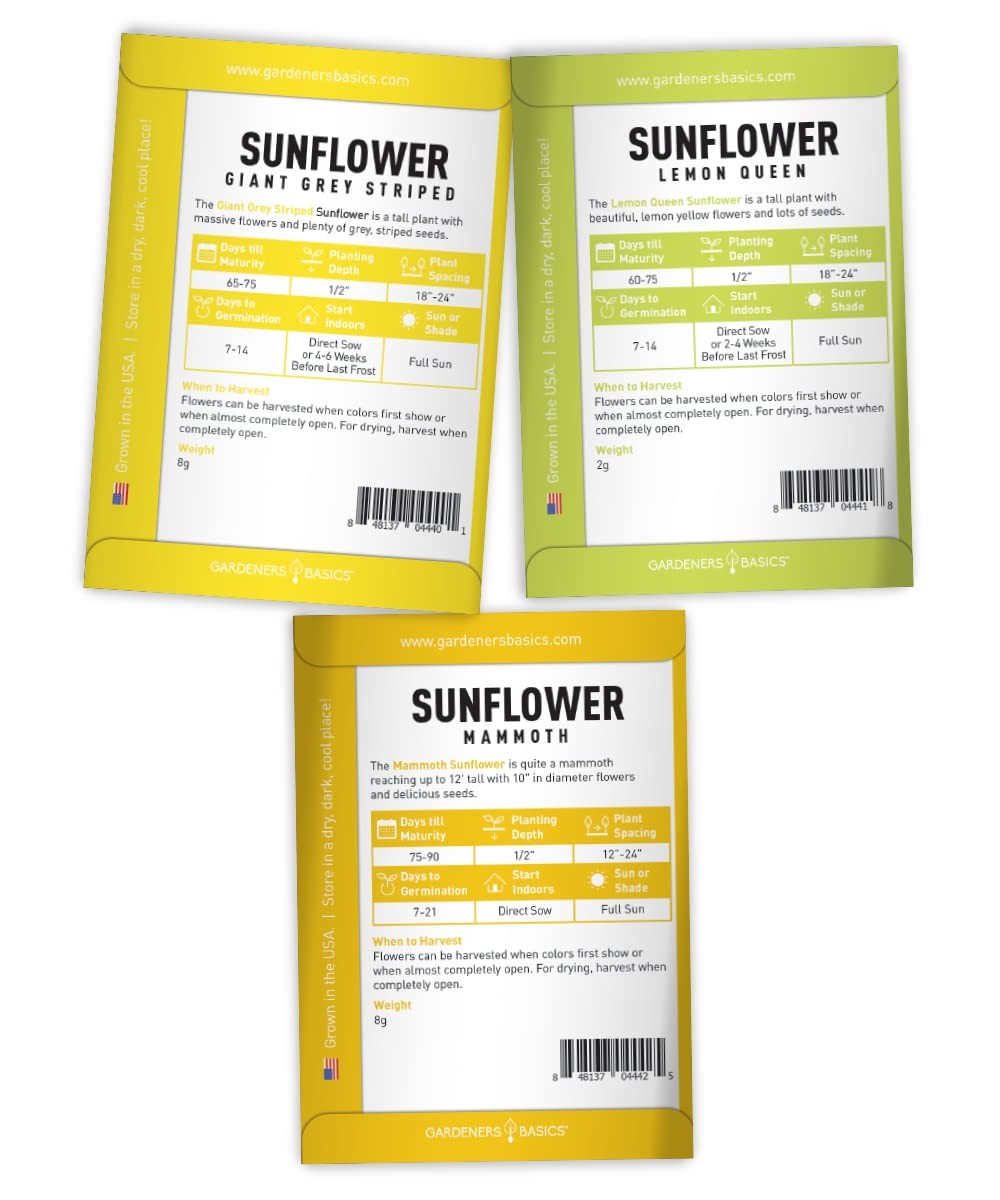 “Sunflower Growing Kit NonGMO Seeds for Indoor & Outdoor Garden”