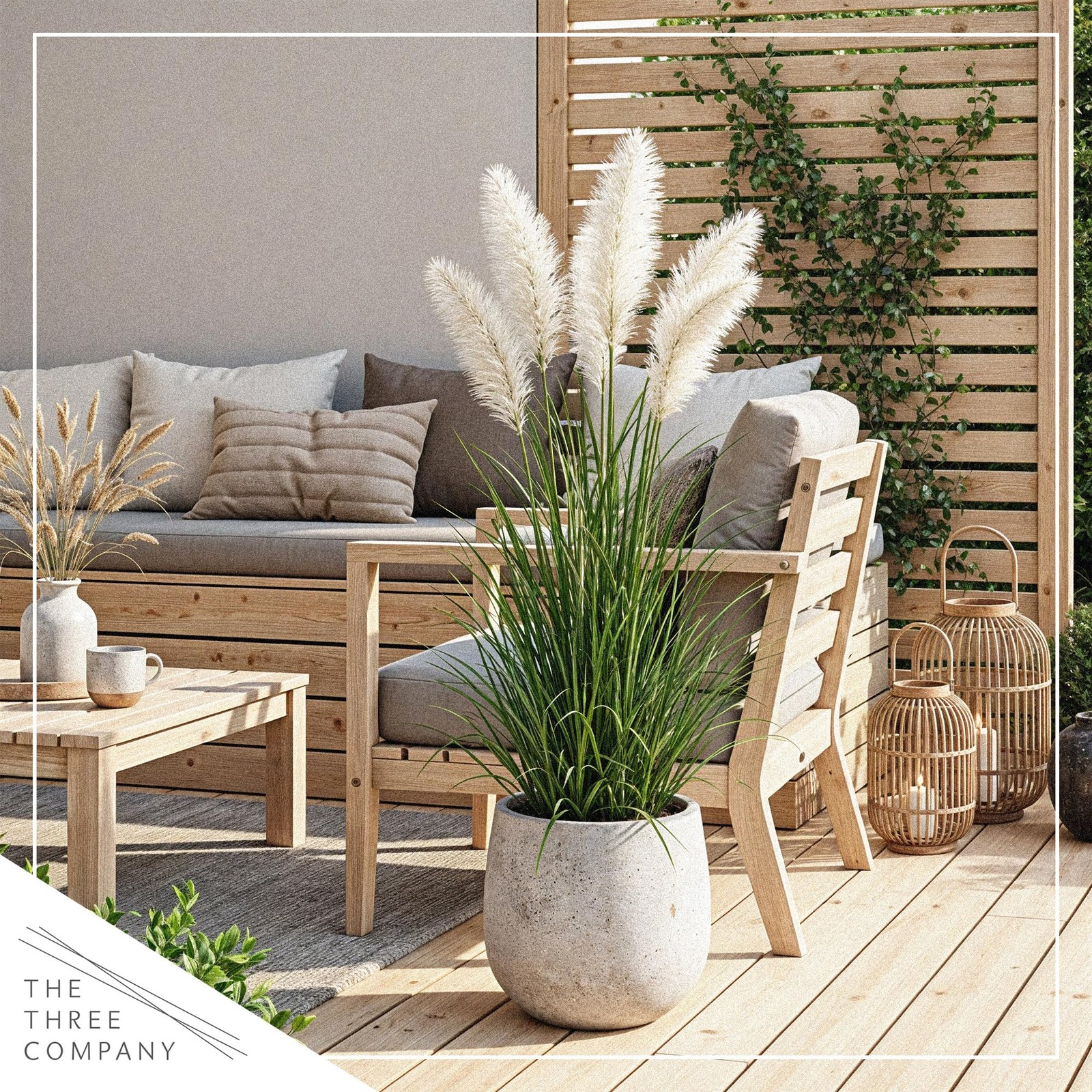 White Pampas Grass 2 Pack 10″ Tall Perennial Accent Plant in 1.5 Qt Pot