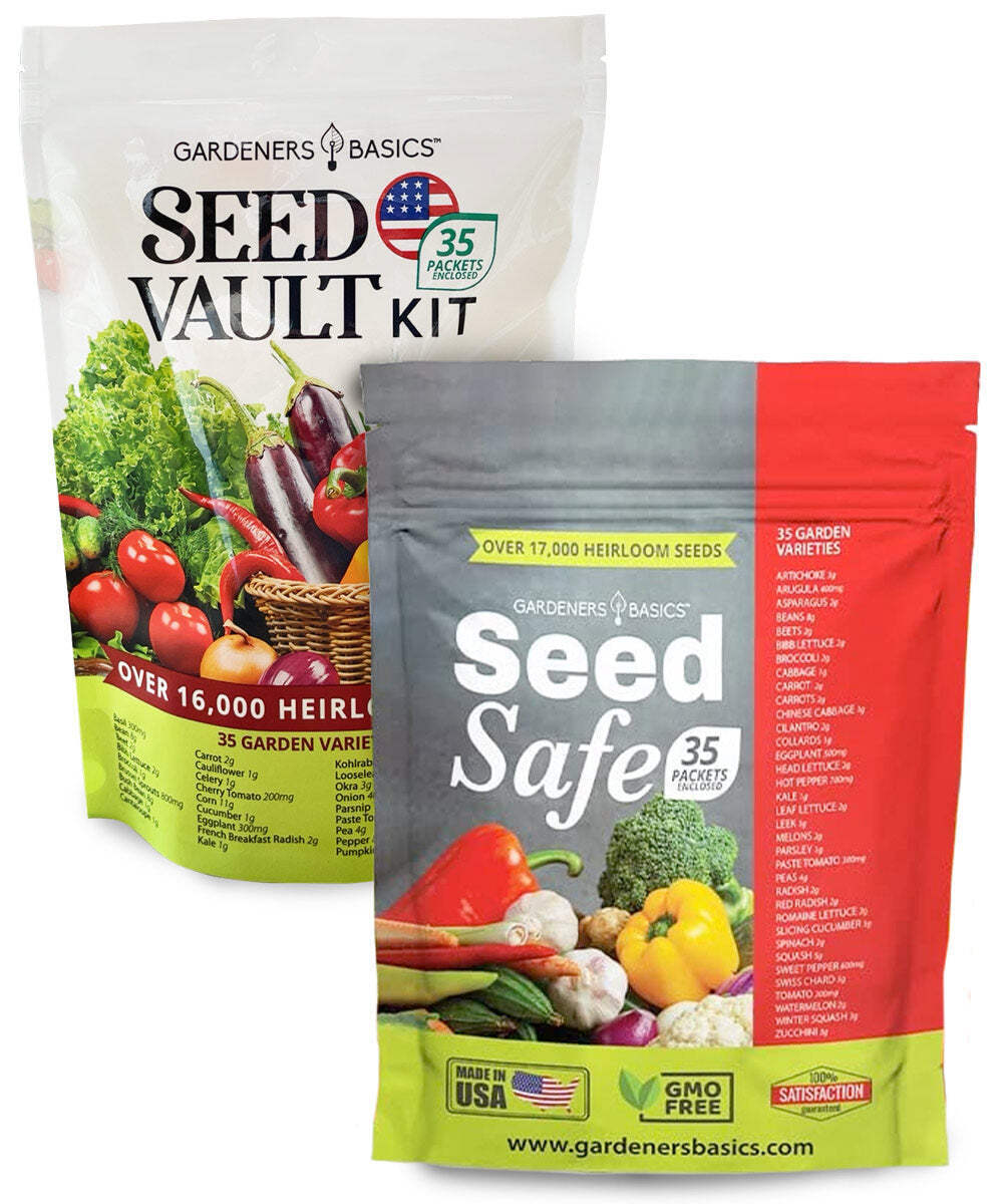 Survival Seed Vault Kit – 70 Heirloom Varieties for Self-Sufficient Gardening