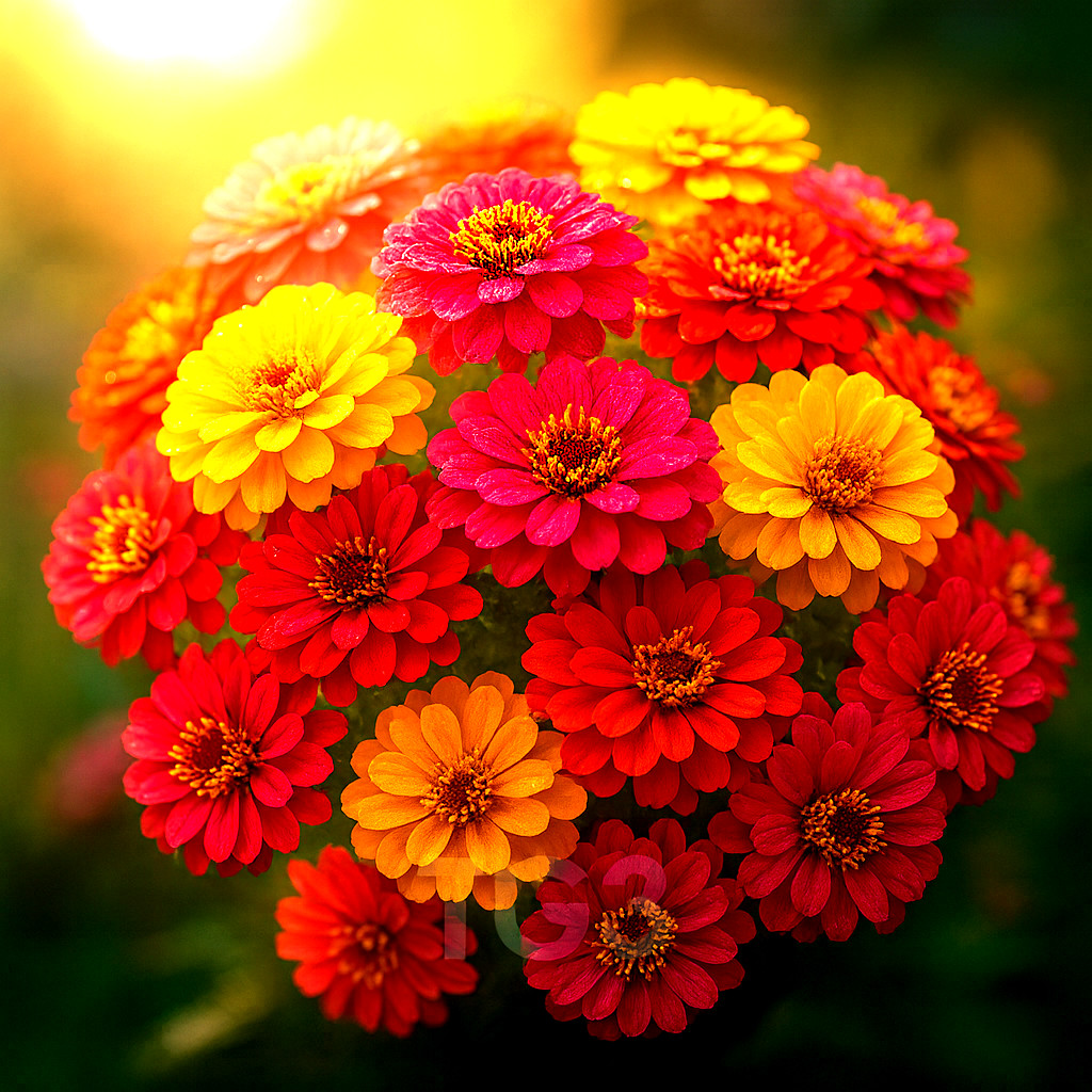 200+ ZINNIA GIANTS SEEDS SPRING MIX HUMMINGBIRDS FLOWERS HEAT TOLERANT BLOOMS US