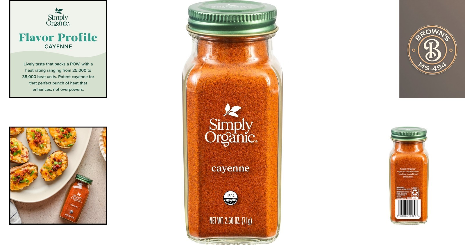 Pure Cayenne Pepper – 2.5 Ounce Organic Pepper with Fiery Heat & Citrus Notes