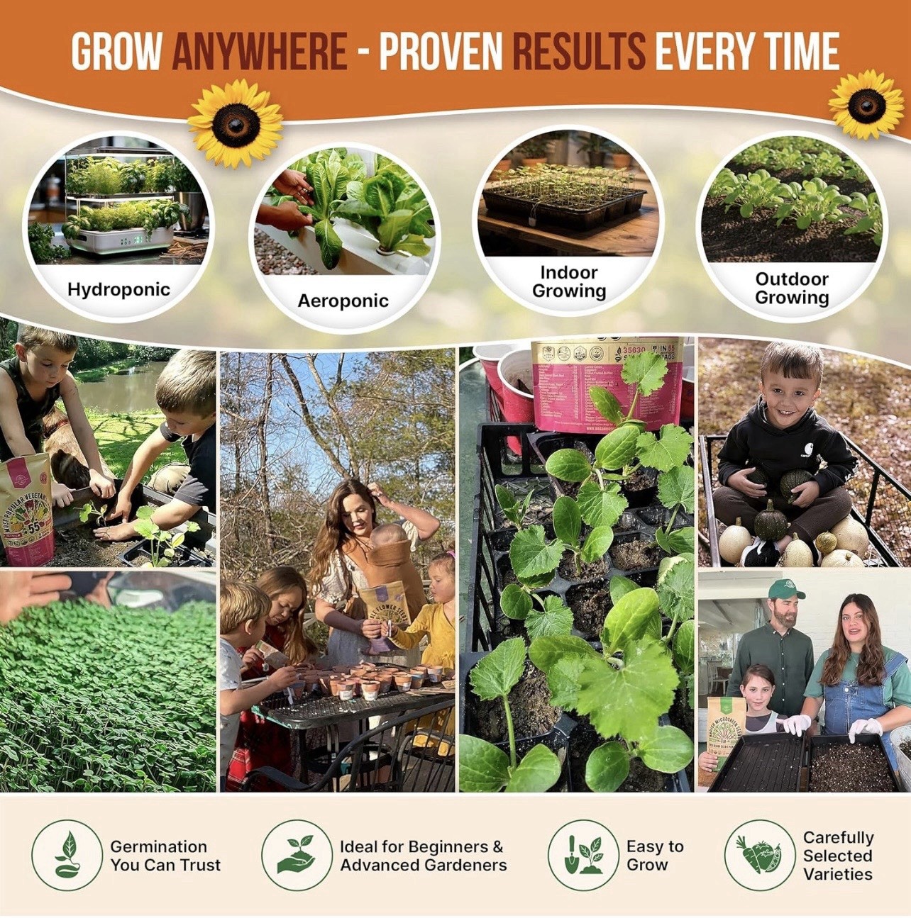 ORGANO REPUBLIC SUMMER VEGETABLE & HERB SEEDS-PREMIUM 25 COLLECTION-MINI TOOLS