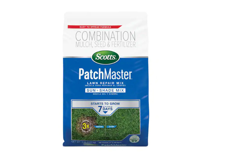 Lawn Repair Mix Sun + Shade Mix, Combination Grass Seed PatchMaster 10 lbs.